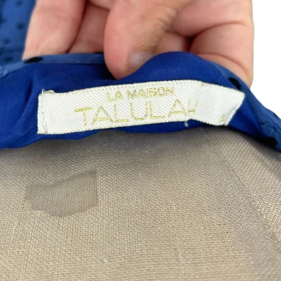 La Maison Talulah Sorrento Midi Dress Azure Blue Polka Dot Size Small‎ - Picture 13 of 15